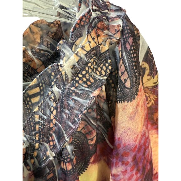 Lane Bryant Multicolor Abstract Print Tunic Top Size 14/16 - Picture 6 of 12